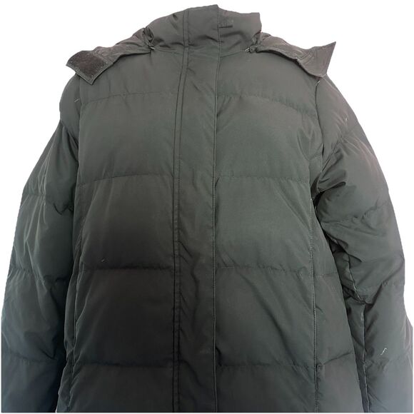 LL Bean Women’s Black Down Insulated Parka Puffer Ultrawarm Jacket M - Picture 5 of 11
